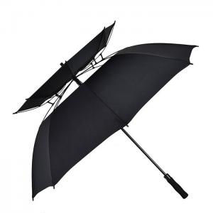 hot sale custom automatic open windproof OEM air vents double layer golf umbrella