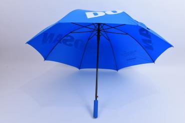 Promotional artwork printed golf umbrella with manuel open handle