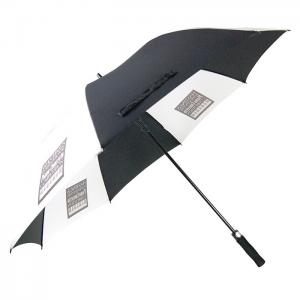 Outdoor Promotional Windprood Fiberglass Frame Double Layer Canopy Golf Umbrella