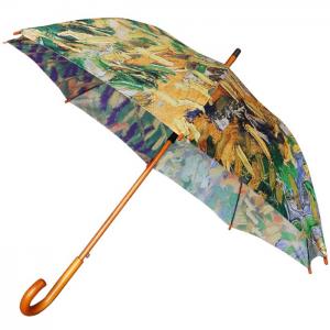 Advertising wooden straight umbrella