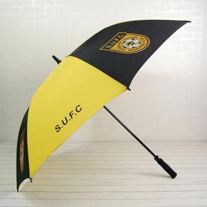 Yellow and black golf umbrella customized logo