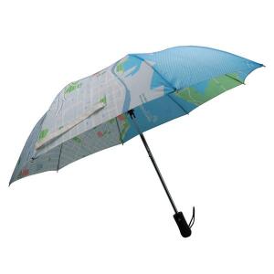 2 folding african map umbrellas