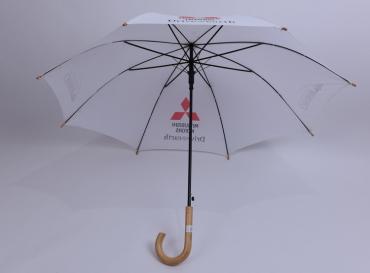 Advertising wooden straight umbrella