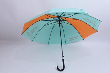 23Inches Steel Shaft Fiberglass Ribs Umbrella With Rubber Coated Plastic Handle