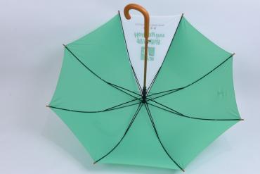 Advertising wooden shaft straight umbrella