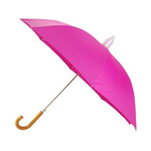 Advertising plastic cover protected wooden straight umbrella