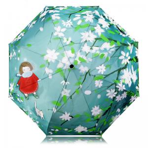 New folding umbrella Begonia blossom factory wholesale sunshade anti-ultraviolet sunumbrella