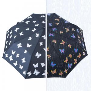 Customized water 3d magic print colour changing rain umbrella