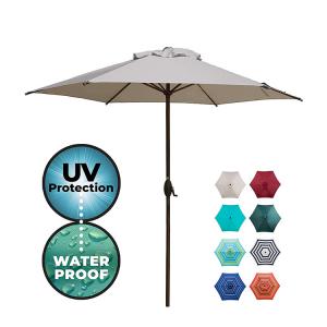 Outdoor Parasol Garden Aluminum Umbrella Canopy Patio Umbrella