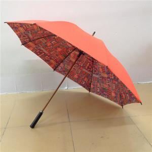 Newest designWood medium stick fiber bone golf umbrella